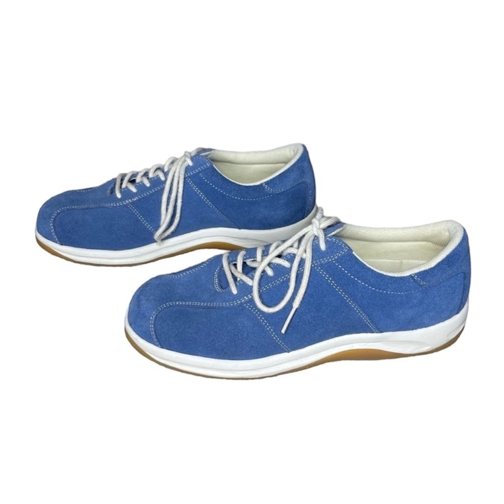 Lands’ End blue suede shoes